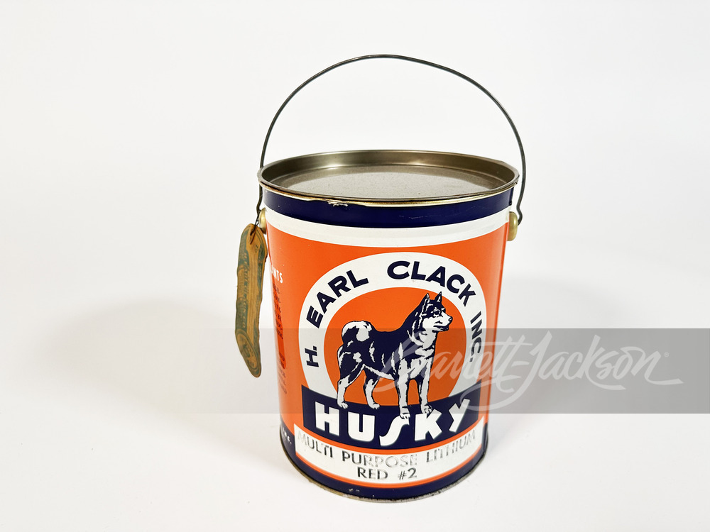 CIRCA 1940S HUSKY OIL LITHIUM GREASE TIN