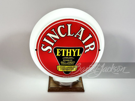 CIRCA 1930S SINCLAIR ETHYL GAS PUMP GLOBE