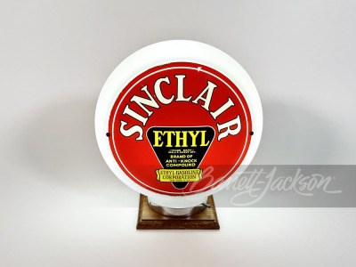 CIRCA 1930S SINCLAIR ETHYL GAS PUMP GLOBE - 2