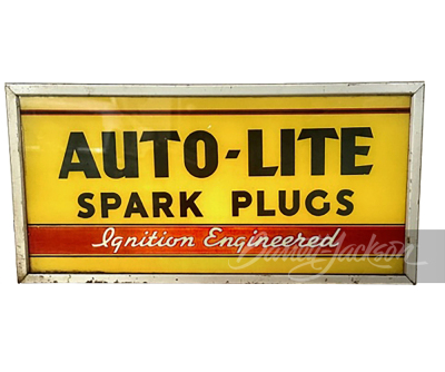 1950S AUTO-LITE SPARK PLUGS LIGHT-UP SIGN