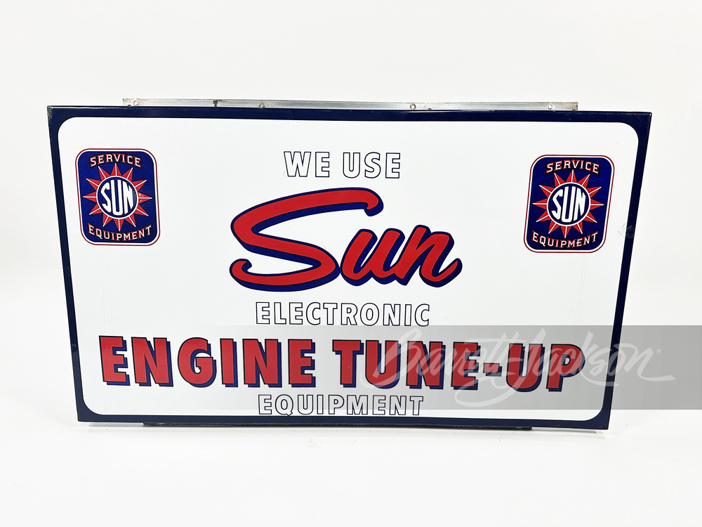 1950S SUN ENGINE TUNE-UP PORCELAIN SIGN