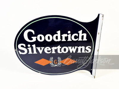 1930S GOODRICH SILVERTOWNS TIRES PORCELAIN SIGN - 2