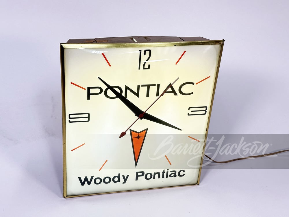 1960S PONTIAC LIGHT-UP CLOCK