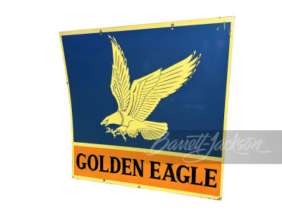 LARGE GOLDEN EAGLE GASOLINE PORCELAIN SIGN - 2