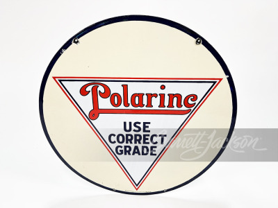 LATE 1920S-30S POLARINE MOTOR OIL PORCELAIN SIGN