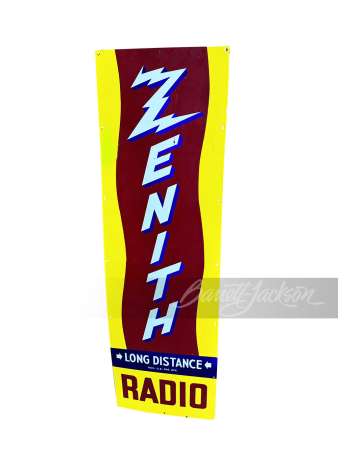 1930S ZENITH RADIO PORCELAIN SIGN