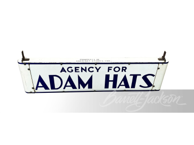 1920S ADAM HATS PORCELAIN SIGN - 2