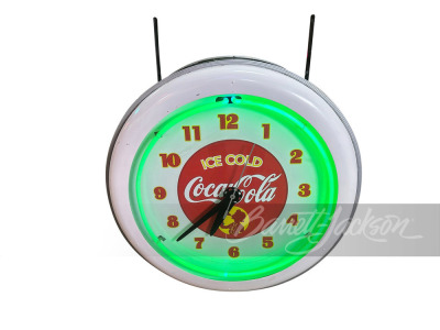 CIRCA 1940S COCA-COLA NEON CLOCK