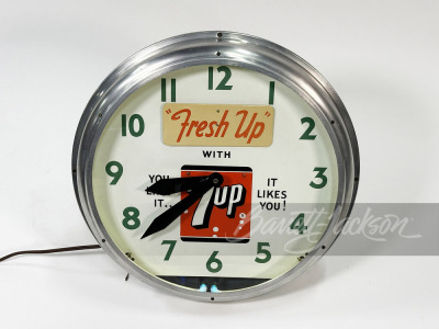 1940S-50S 7UP NEON CLOCK