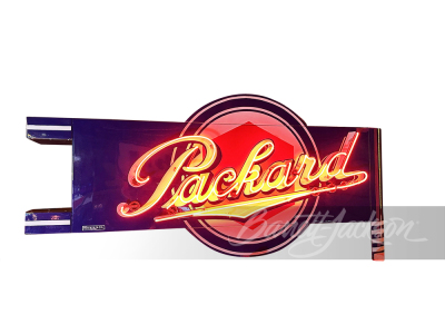 1930S-40S PACKARD AUTOMOBILES NEON PORCELAIN SIGN