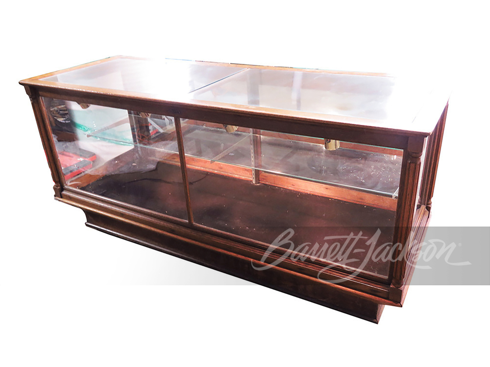 TURN-OF-THE-CENTURY WOODEN DISPLAY CASE