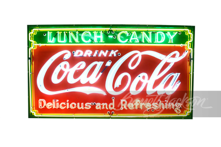 LARGE 1935 COCA-COLA PORCELAIN WITH NEON SIGN