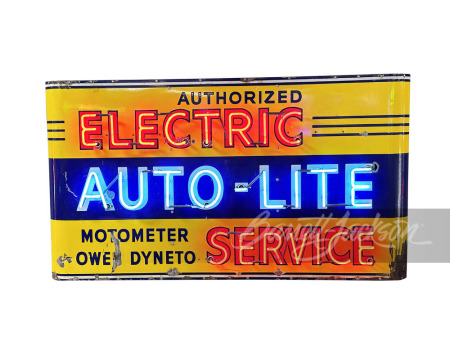 1940S FORD AUTO-LITE SERVICE NEON PORCELAIN SIGN