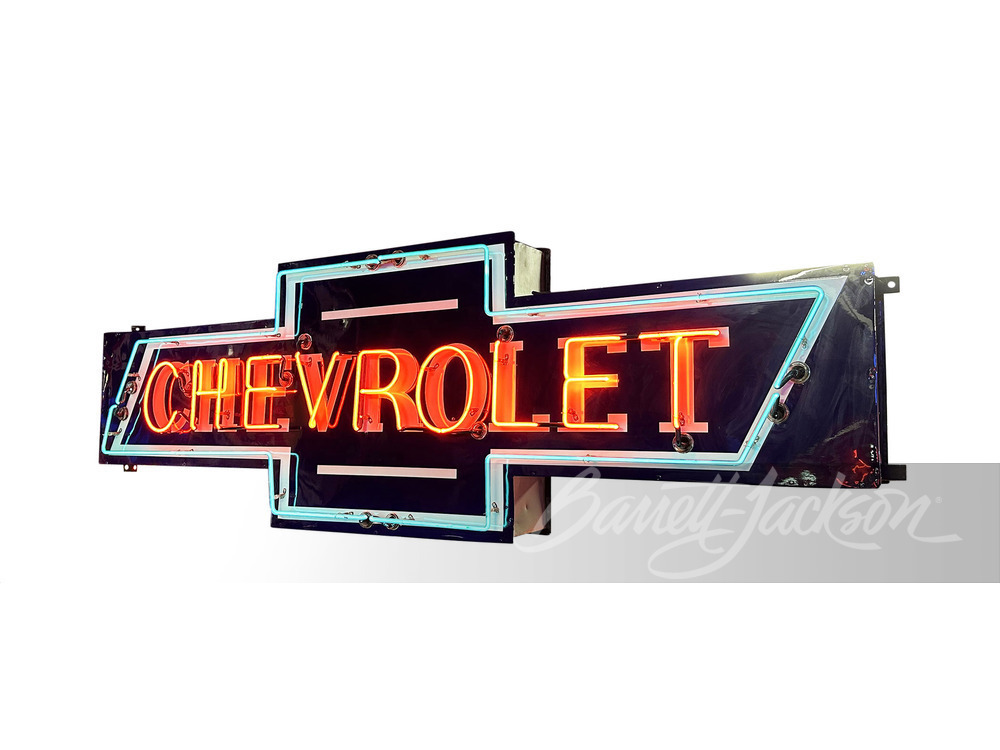 1930S CHEVROLET NEON TIN SIGN