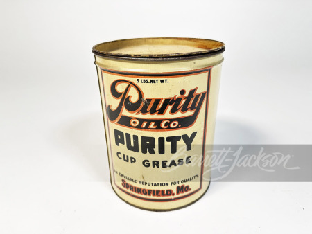 1930S PURITY OIL 5-POUND GREASE TIN