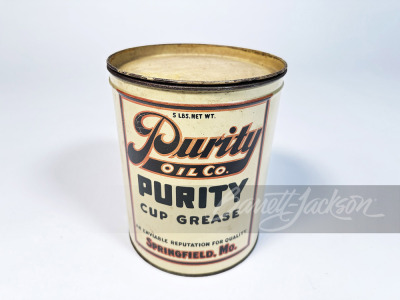 1930S PURITY OIL 5-POUND GREASE TIN - 2