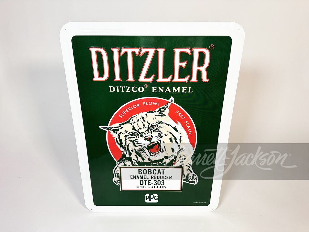 NEWER DITZLER AUTOMOTIVE PAINT TIN SIGN