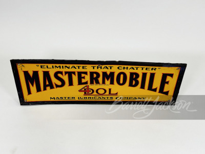 1920S-30S MASTERMOBILE OIL TIN SIGN