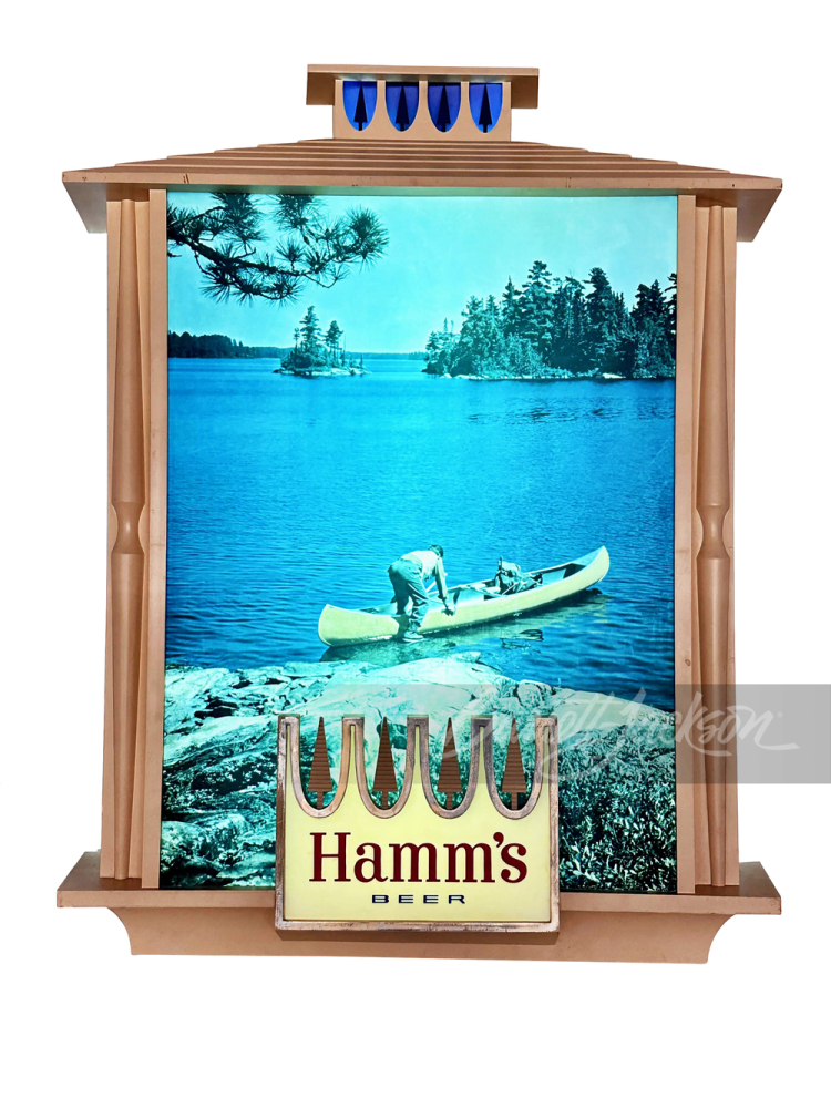 CIRCA LATE 1960S HAMM'S BEER LIGHT-UP SIGN