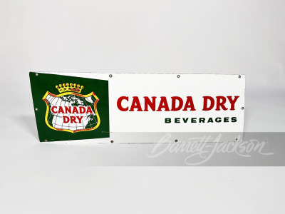 1950S CANADA DRY BEVERAGES PORCELAIN SIGN