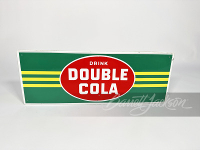 1950S DOUBLE COLA TIN SIGN