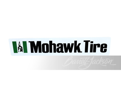 VINTAGE MOHAWK TIRE EMBOSSED TIN SIGN