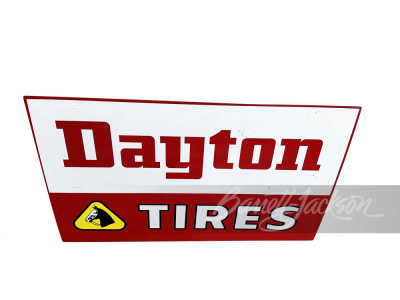 CIRCA 1960S DAYTON TIRES TIN SIGN - 2