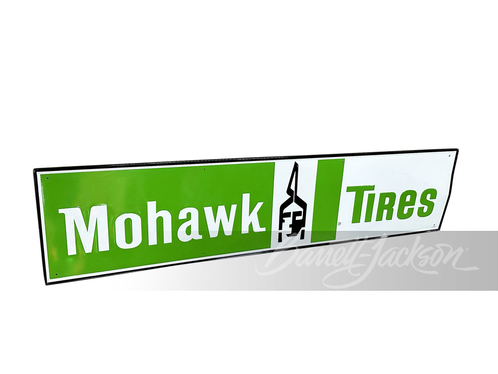 1960S MOHAWK TIRES TIN SIGN