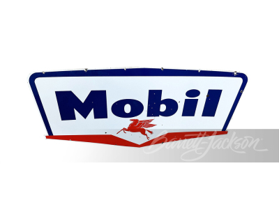 1956 MOBIL OIL PORCELAIN SIGN