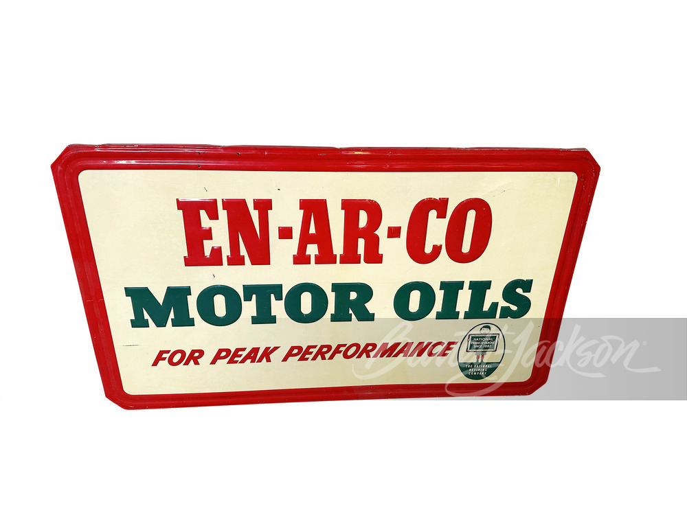 1940S EN-AR-CO MOTOR OILS TIN SIGN