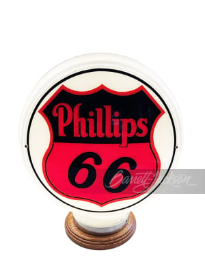 CIRCA 1940S PHILLIPS 66 OIL GAS PUMP GLOBE