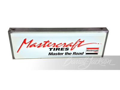 VINTAGE FORD MASTERCRAFT TIRES LIGHT-UP SIGN