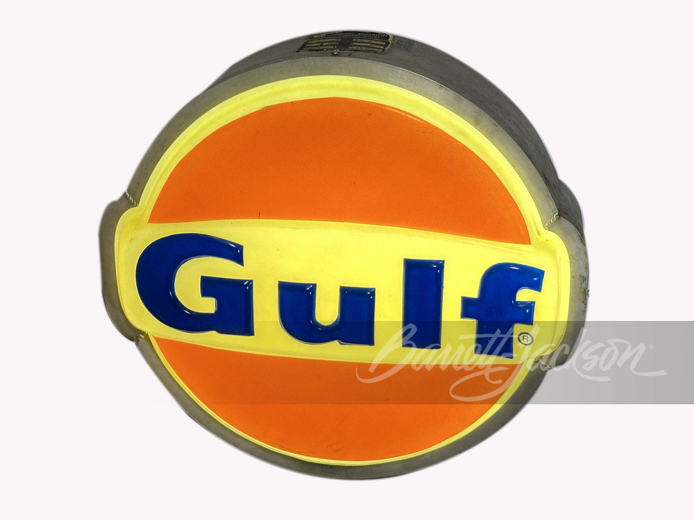 VINTAGE GULF OIL LIGHT-UP SIGN