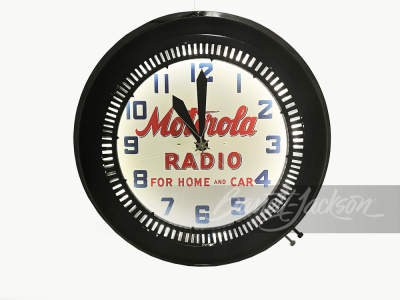 1930S MOTOROLA RADIO NEON CLOCK