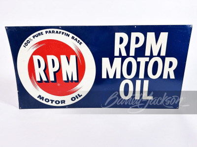 1950S RPM MOTOR OIL TIN SIGN