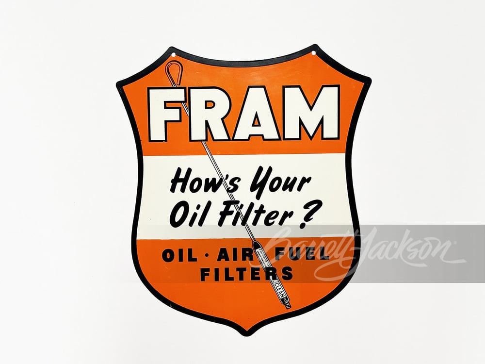 1940S FRAM COMPLETE ENGINE PROTECTION TIN SIGN