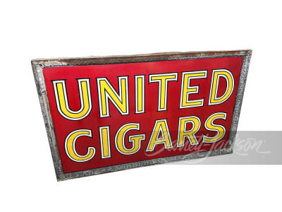 1920S UNITED CIGARS PORCELAIN SIGN