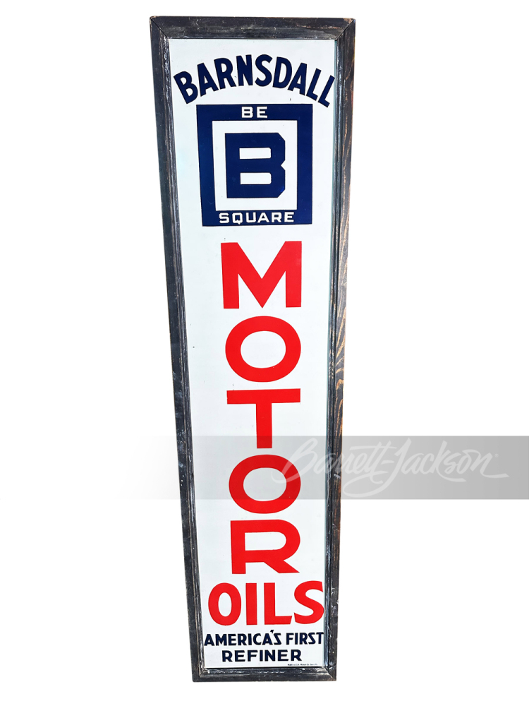 1930S BARNSDALL MOTOR OIL TIN SIGN