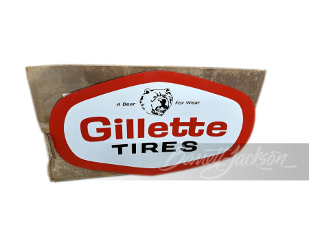 1970S GILLETTE TIRES TIN SIGN