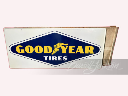 LARGE 1959 GOODYEAR TIRES TIN SIGN