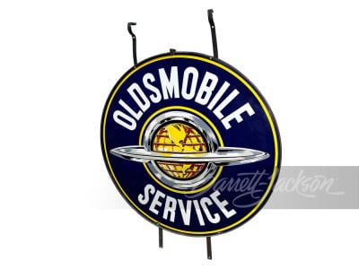 1950S OLDSMOBILE SERVICE PORCELAIN SIGN - 2