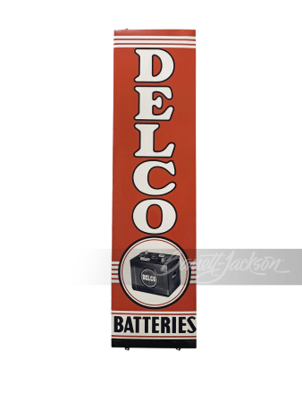 1955 DELCO BATTERIES TIN SIGN