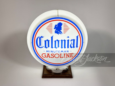 COLONIAL "MINUTEMAN" GASOLINE GAS PUMP GLOBE - 2