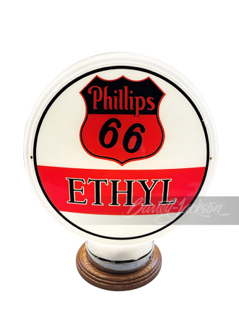 1940S PHILLIPS 66 WITH ETHYL GAS PUMP GLOBE