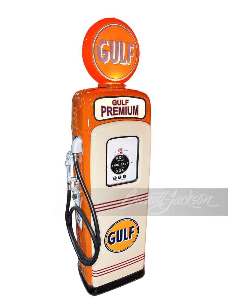 LATE 1940S-EARLY '50S GULF OIL M/S MODEL #80 GAS PUMP