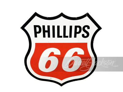 ADDENDUM ITEM - LARGE VINTAGE PHILLIPS 66 OIL PORCELAIN SIGN - 2