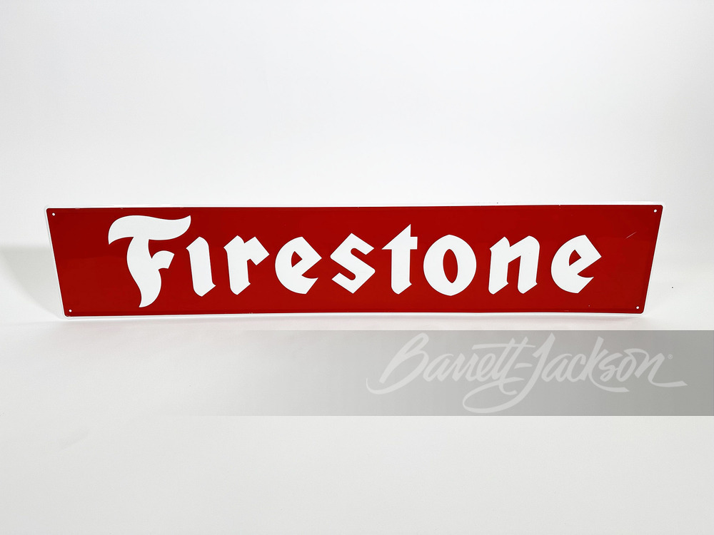 1970S FIRESTONE TIRES TIN SIGN