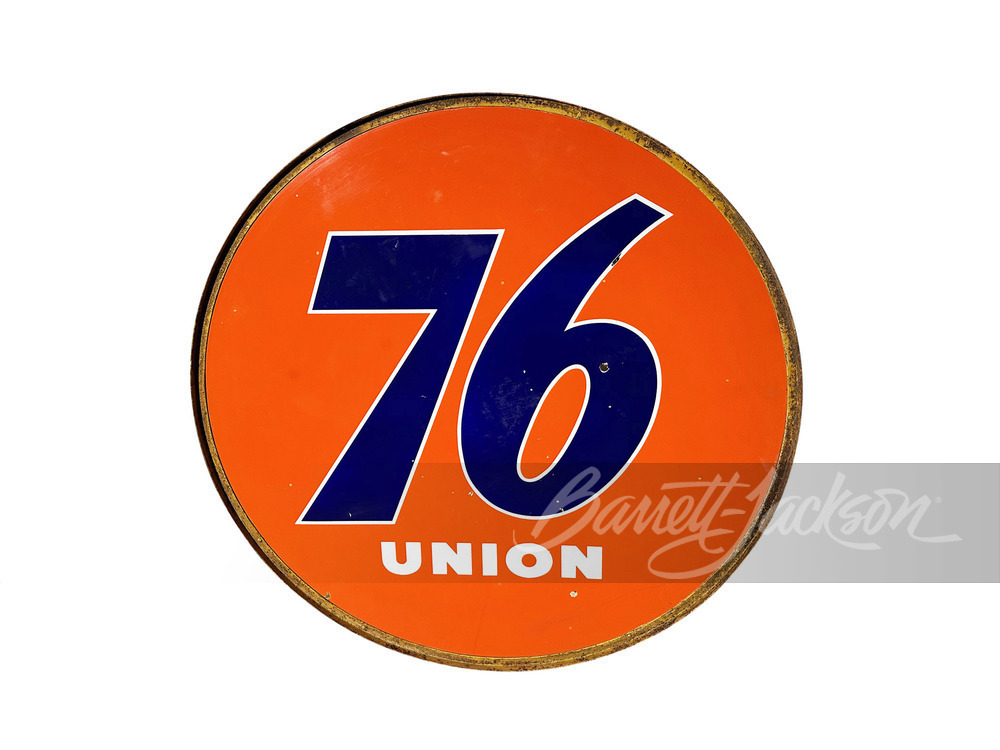 LARGE 1950S UNION 76 PORCELAIN SIGN