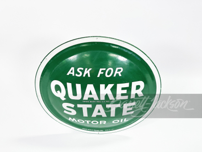 VINTAGE QUAKER STATE MOTOR OIL TIN SIGN