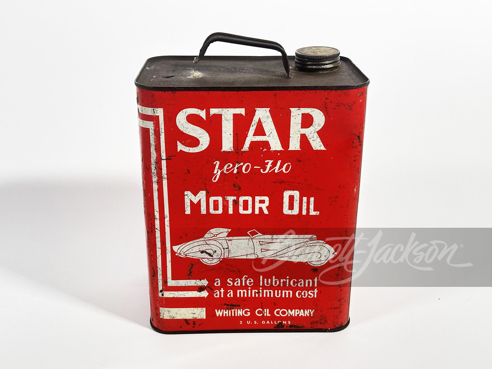 1930S STAR ZERO-FLO MOTOR OIL TIN